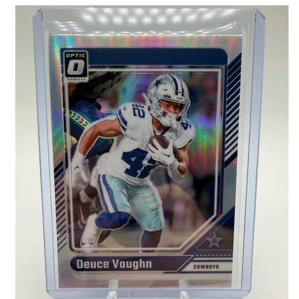 Deuce Vaughn Green Prizm 2024 Panini Donruss Optic Football No. 52 NFL Cowboys